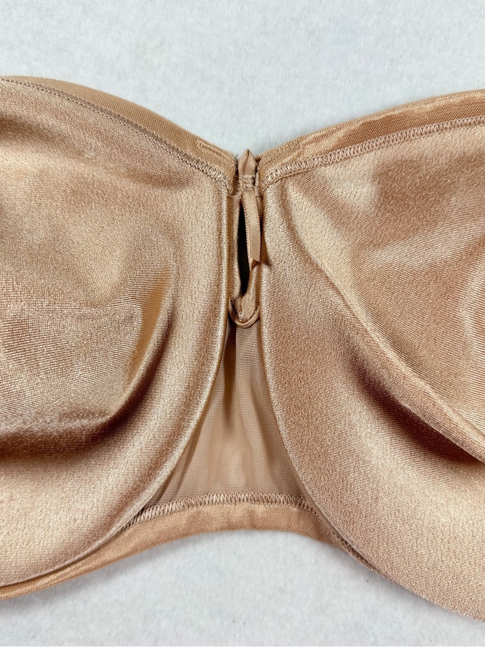 Curvation 40DD Strapless Underwire Bra Nude Beige Full Coverage NWT - Picture 3 of 11